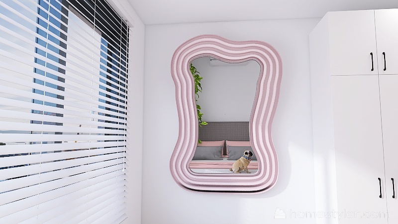 pink dream room 3d design renderings