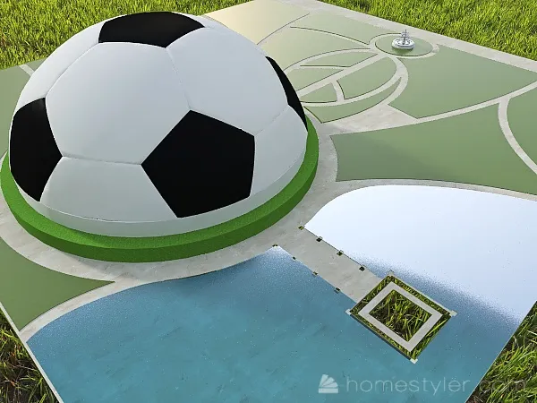 football 3d design renderings