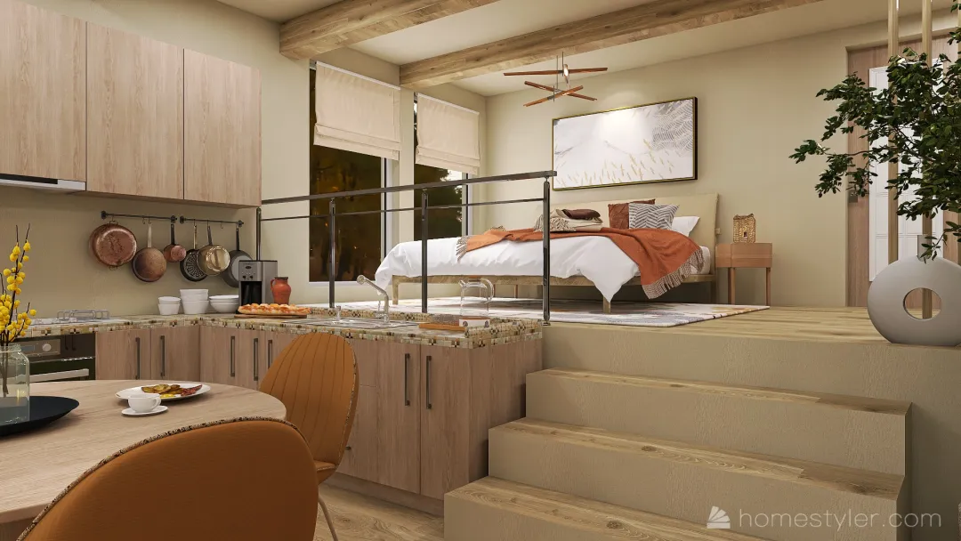 Mini country  home 3d design renderings