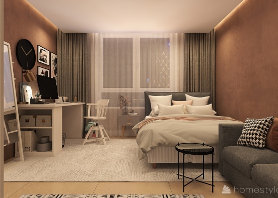 quiet  bedroom Design Rendering