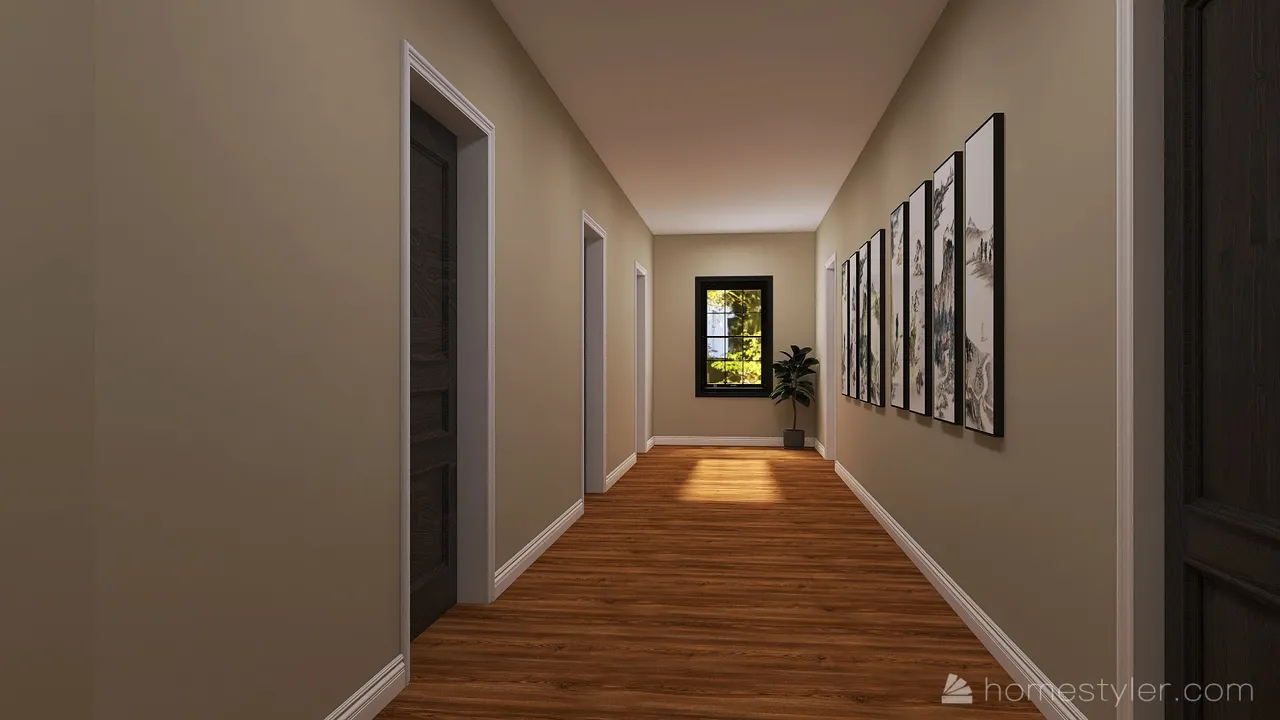 Hallway 3d design renderings