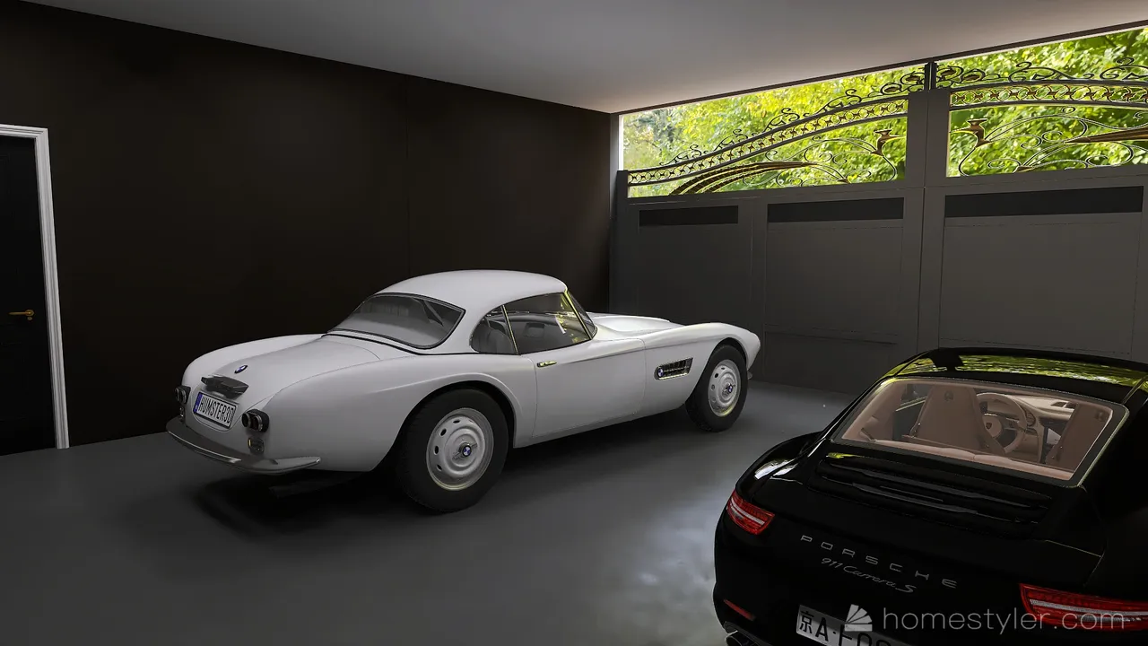 Garage 3d design renderings