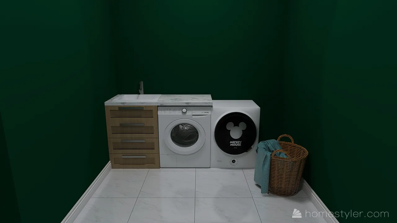 LaundryRoom 3d design renderings