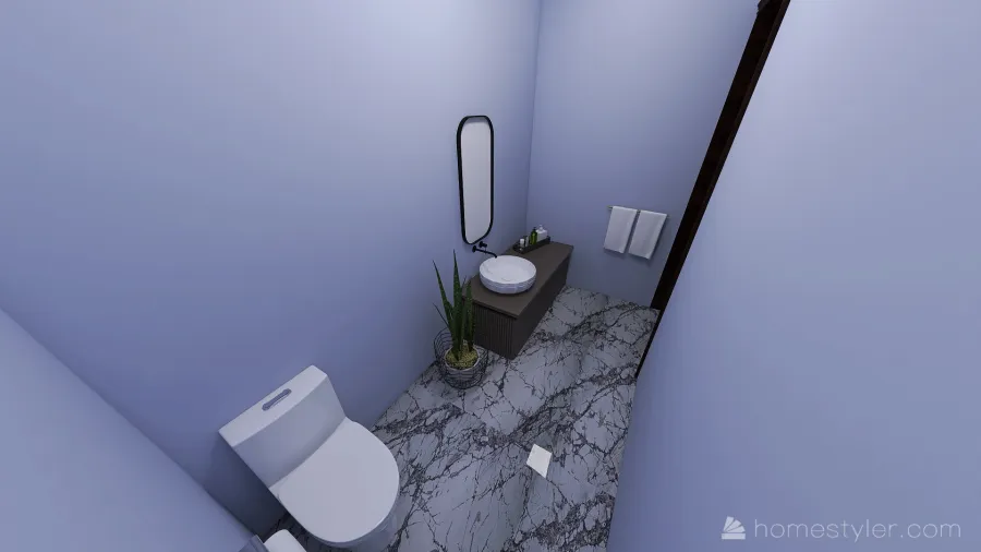 Main Floor Bathroom 3d design renderings