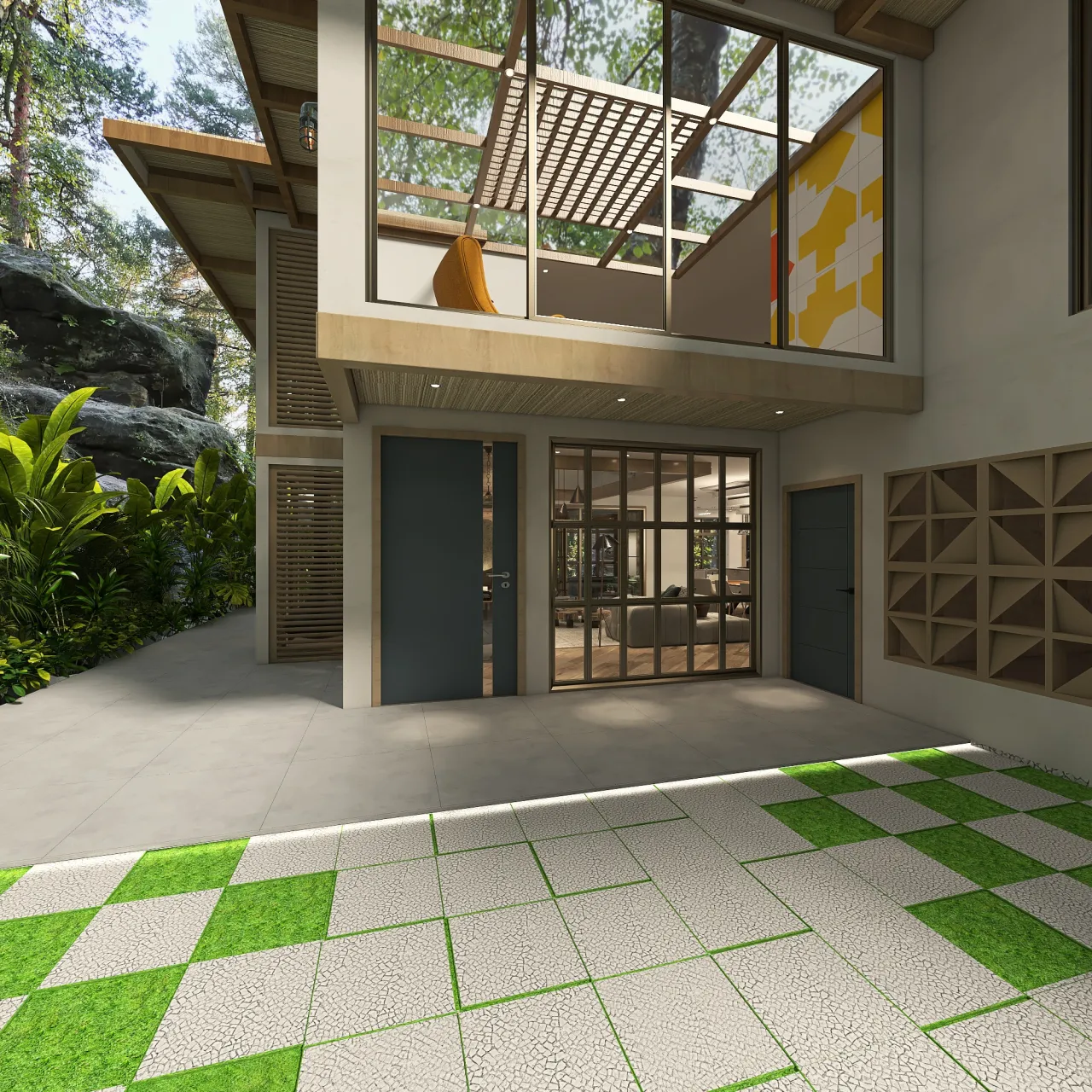 Modern UnnamedSpace 3d design renderings