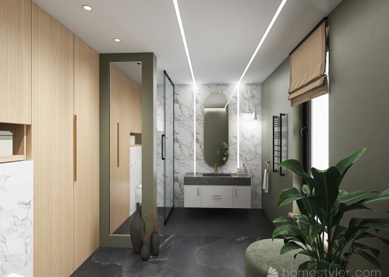 Shower room #EcoHomeContest Design Rendering