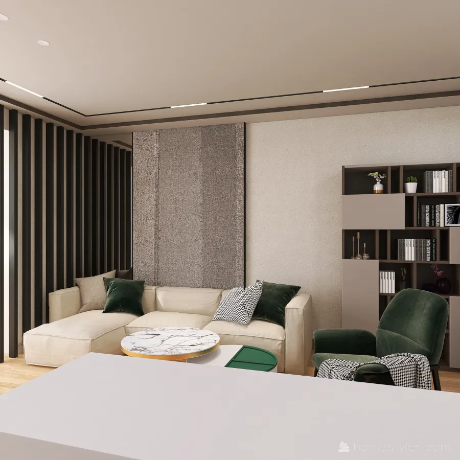 Contemporary style in the interior  - Контемпорари 3d design renderings