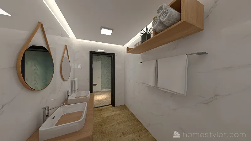 Banheiro Suite 3d design renderings
