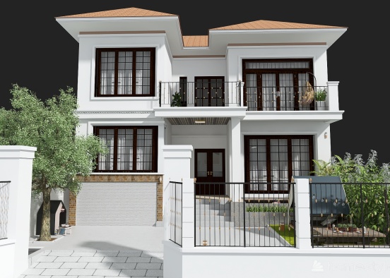 Vietnamese House Design Rendering