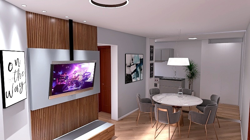 apartamento Fabio 63m² 3d design renderings