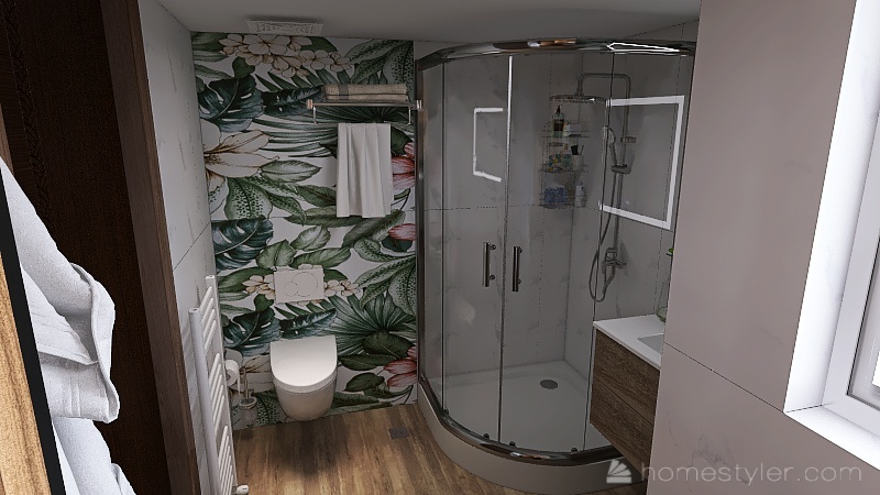 G&M  Tropical Bathroom A1 3d design renderings