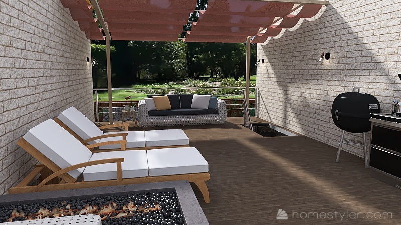 Modern Duplex House 3d design renderings