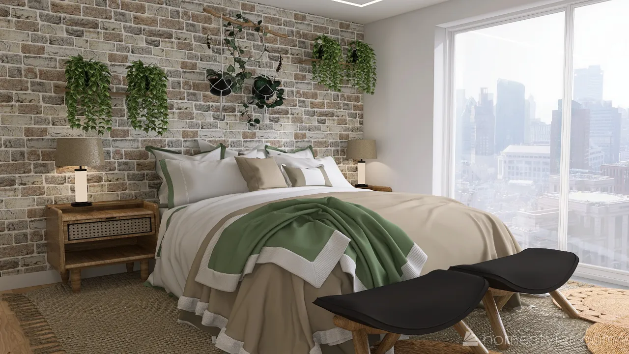 #EcoHomeContest - One bedroom apartment 3d design renderings