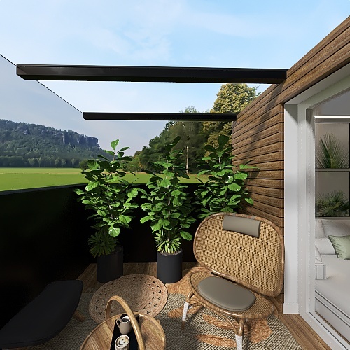 #EcoHomeContest - One bedroom apartment 3d design renderings