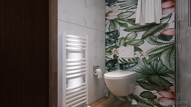 G&M  Tropical Bathroom A1 3d design renderings