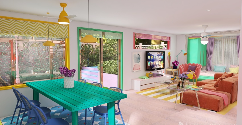 ArtDeco Barbie Home 3d design renderings