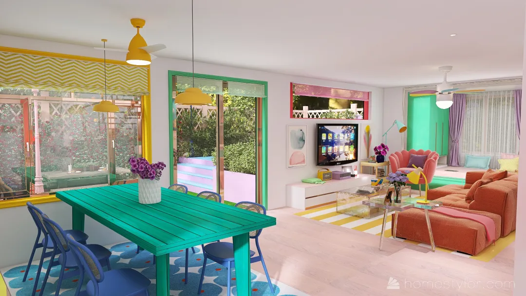ArtDeco Barbie Home 3d design renderings
