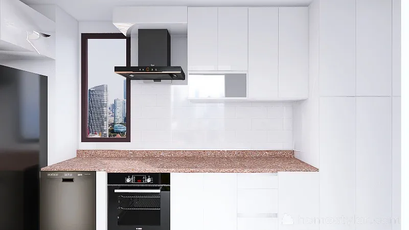 selamsız mutfak ve oda 3d design renderings