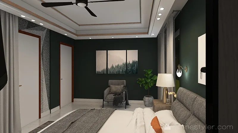 MasterBedroom 3d design renderings