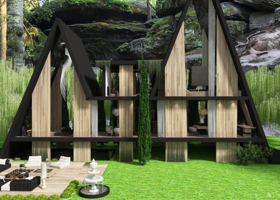 Modern Milad Black House Design Rendering