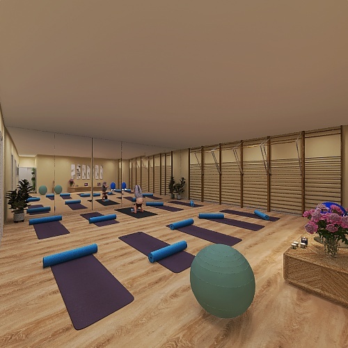 Йога - Помещение в аренду 3d design renderings