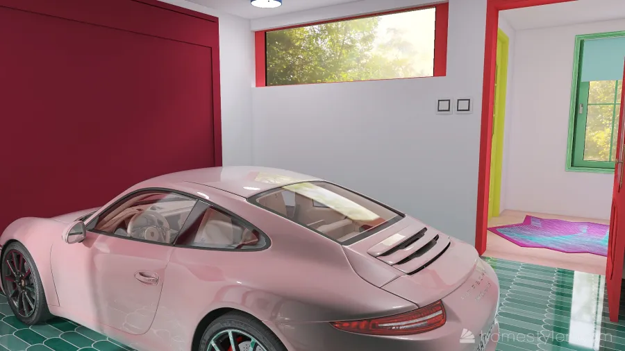 ArtDeco Garage 3d design renderings