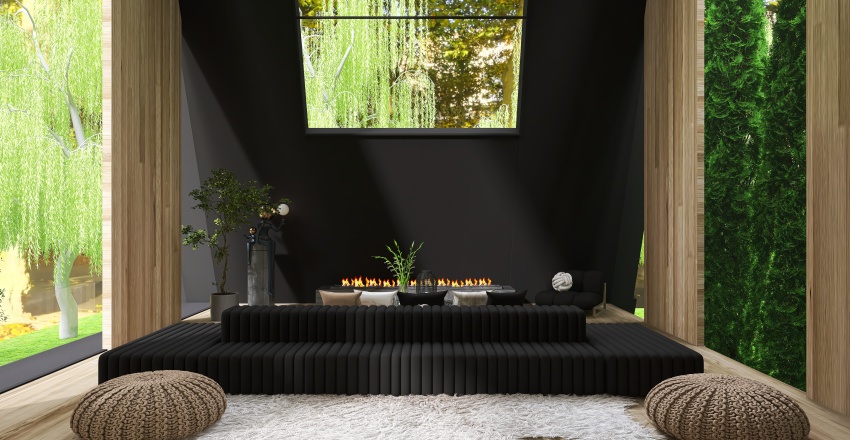 Modern Milad Black House Black 3d design renderings