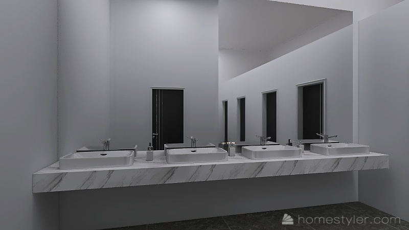 ladies room 3d design renderings