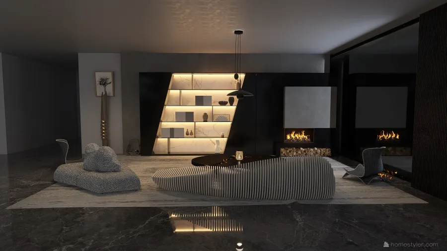 Copy of LUXURY HOUSE LIGHT 3d design renderings