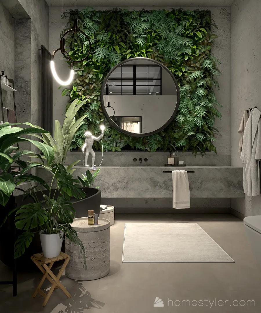 Boho apartment #EcoHomeContest 3d design renderings