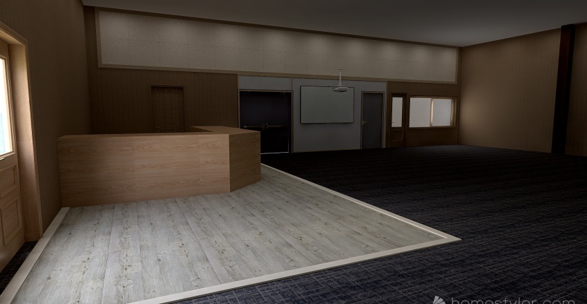 Media Center 3d design renderings