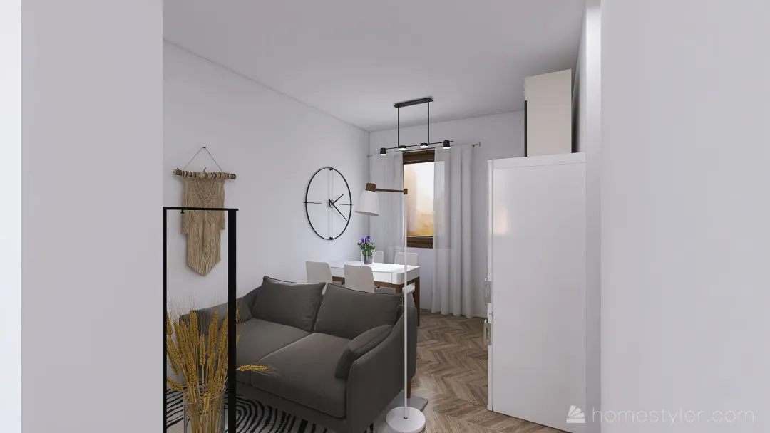 apartamento 30m2 3d design renderings