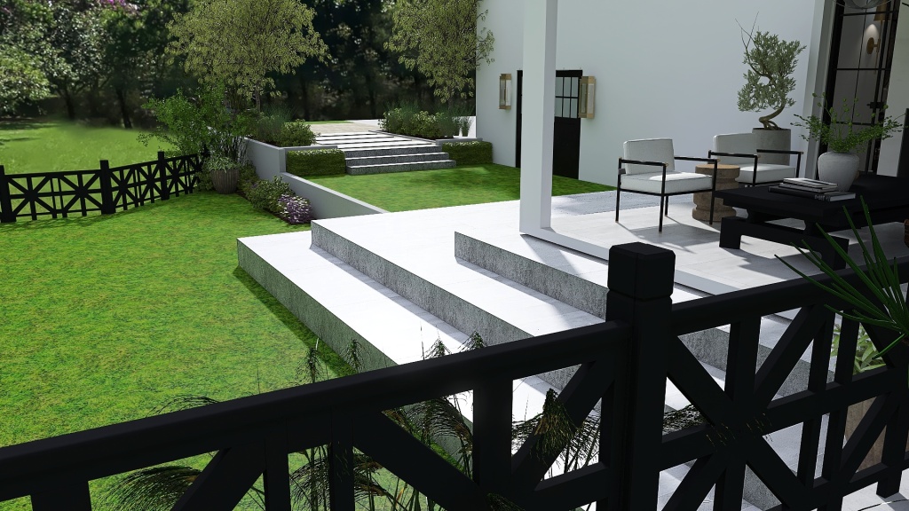 Reimagined English Manor 3d design renderings