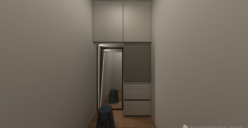 Dresser Unit in Small Space 3d design renderings