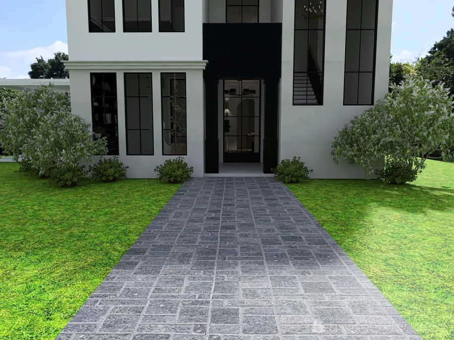 Reimagined English Manor 3d design renderings