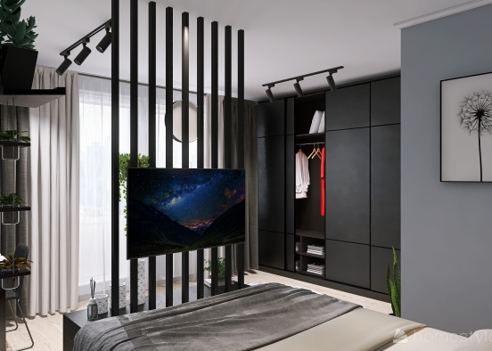 Спальня-гостиная Design Rendering