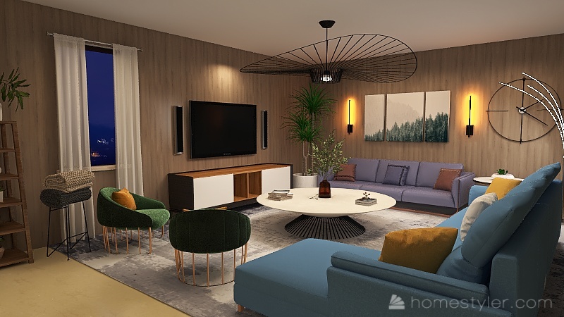 Norweigan Bungalow 3d design renderings