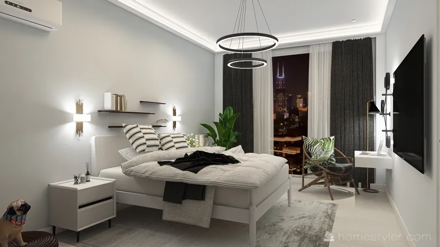 room for Moscow City 3d design renderings
