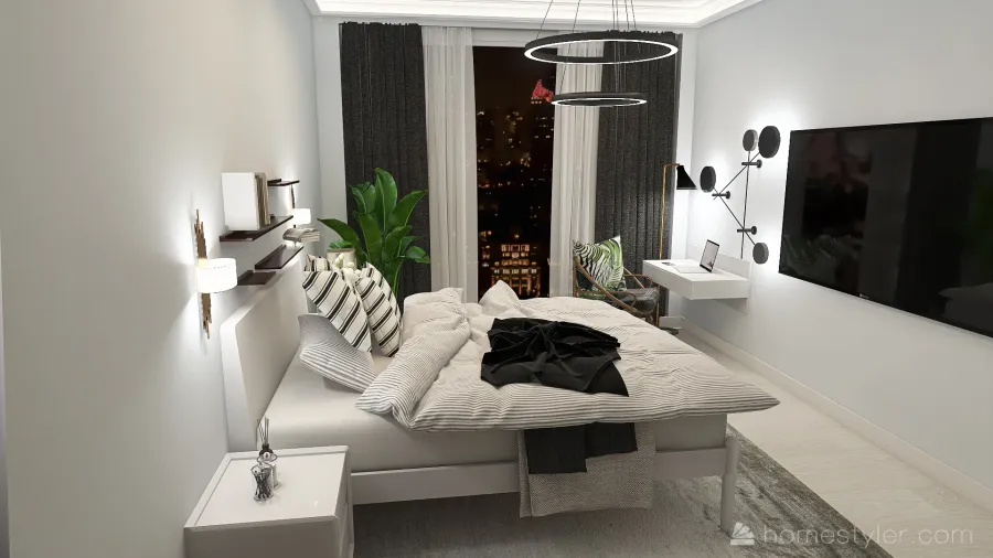 room for Moscow City 3d design renderings