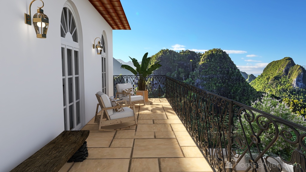 Farmhouse villa à Positano 3d design renderings