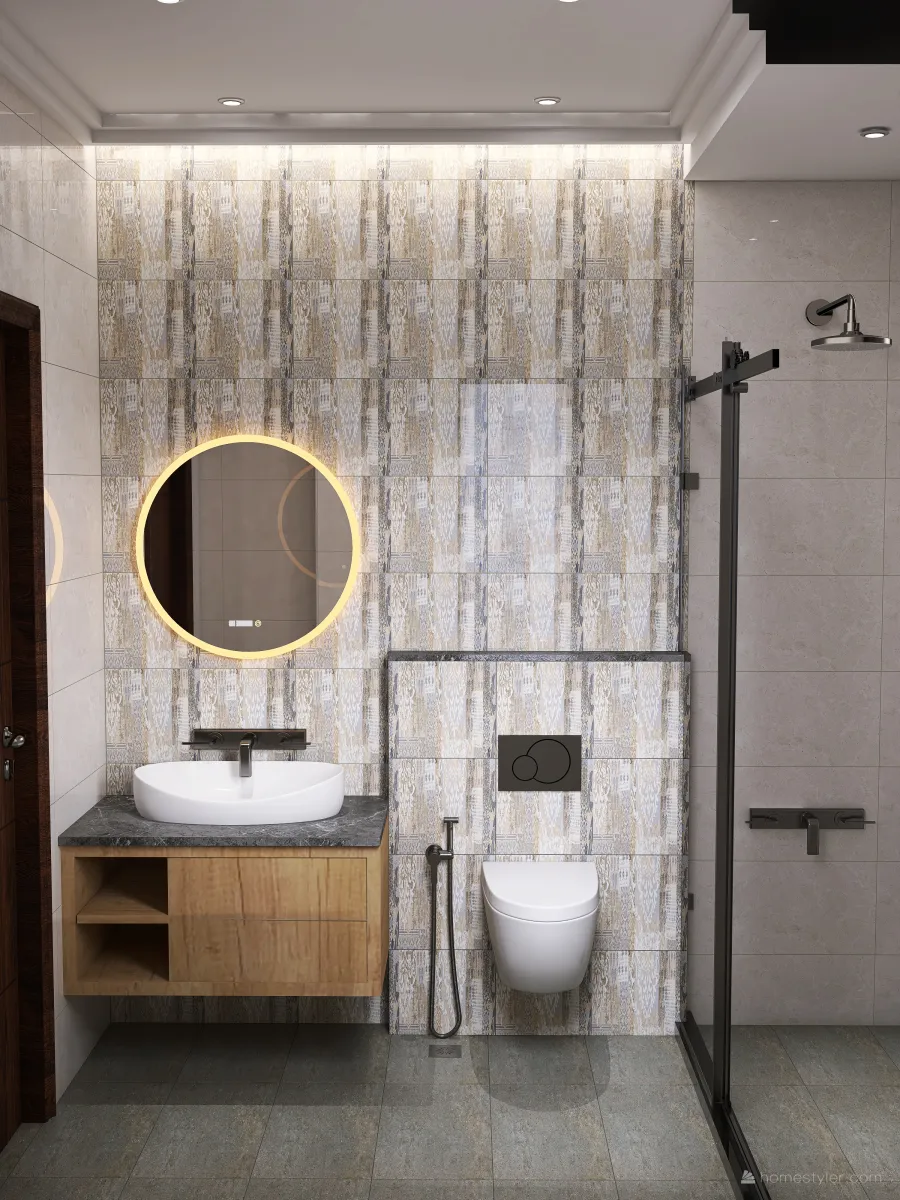 FIrst floor bathroom 1 3d design renderings