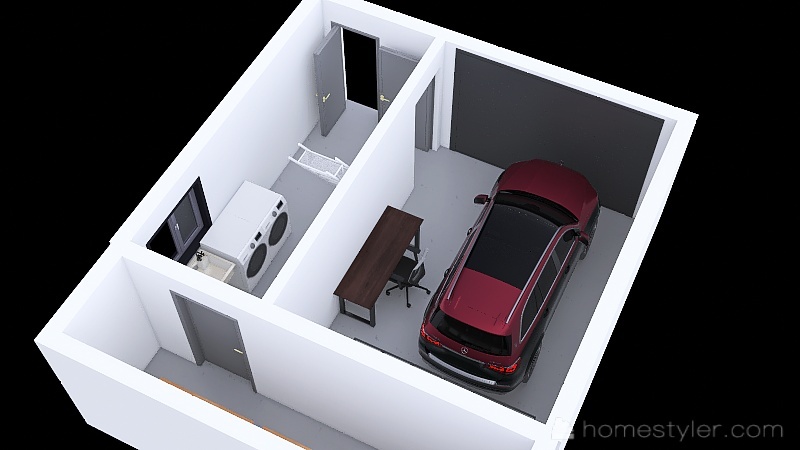 NANA_v063_20826_FRANKLIN_GARAGE_RENOVATION_2022_CAR 3d design renderings