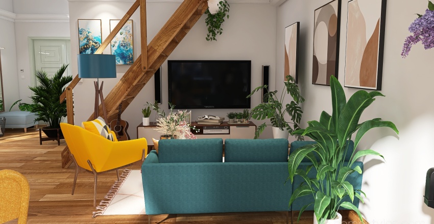 mini loft 3d design renderings