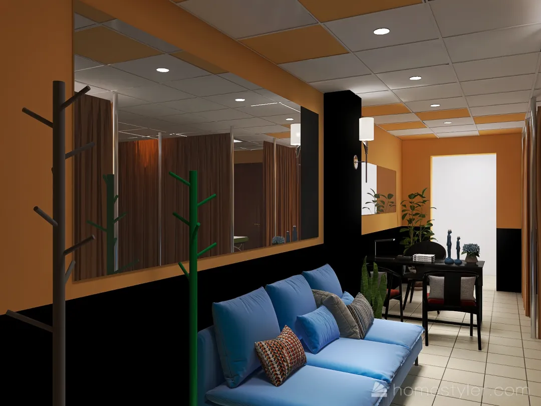массажный кабинет 3d design renderings