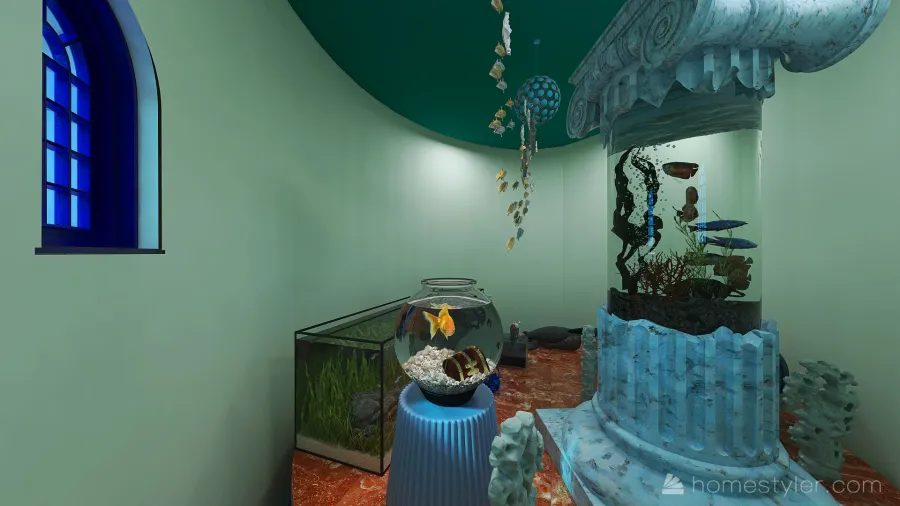 Fish 3d design renderings