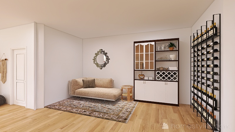 Bohemian Style Family Home 3d design renderings