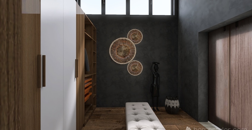 Modern Loft Black 3d design renderings