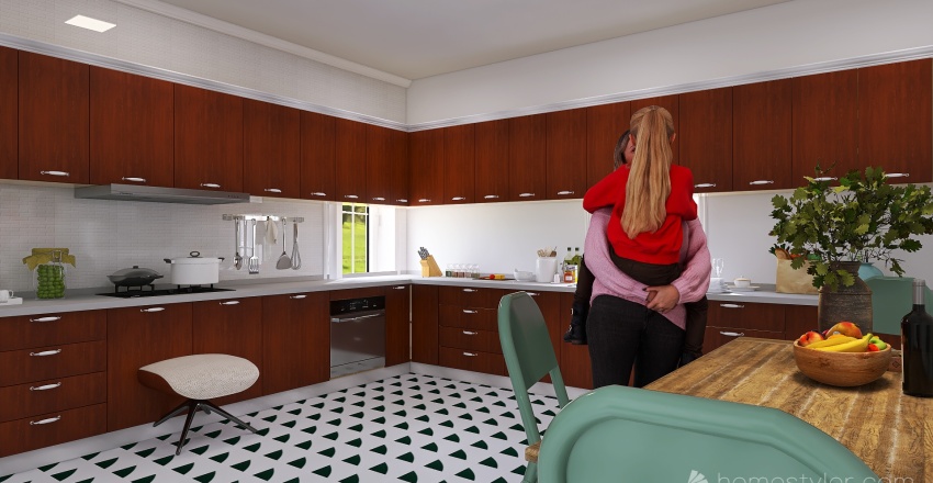 Dining Room/kitchen 3d design renderings