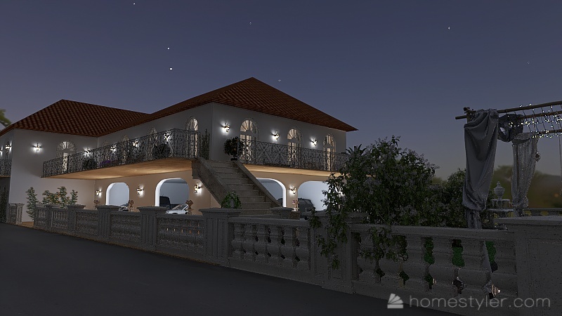 Farmhouse villa à Positano 3d design renderings