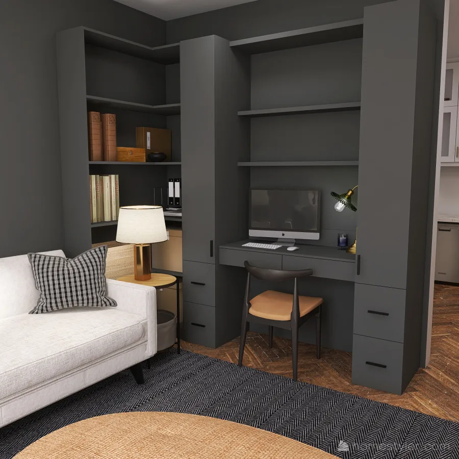 Complex Room - Living Room 3d design renderings